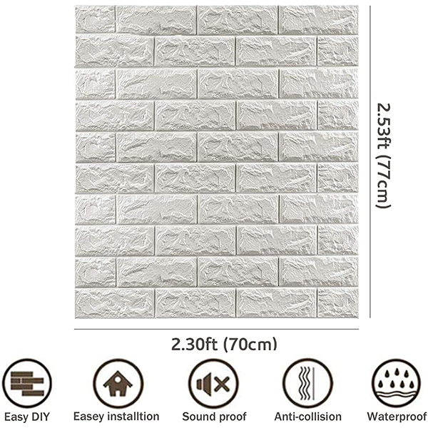 3DBrickWall, háromdimenziós falimatricák tégla effektussal - Image 10