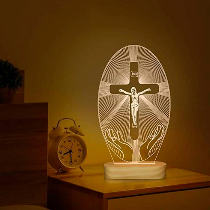 3DKereszt, vallási motívummal díszített dekoráció - Jézus - Image 8