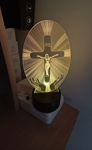 3DKereszt, vallási motívummal díszített dekoráció - Jézus - Image 9