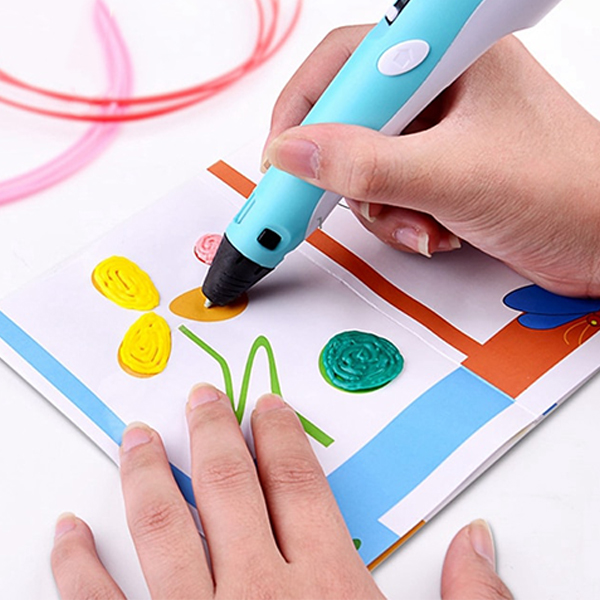 3Dpen, innovatív toll, amely tetszőleges formát rajzol 3 dimenzióban, 3 különböző színű szállal - Image 3