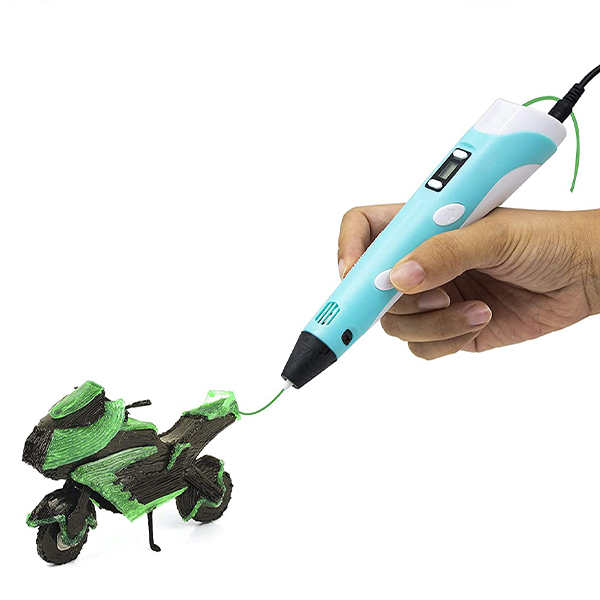 3Dpen, innovatív toll, amely tetszőleges formát rajzol 3 dimenzióban, 3 különböző színű szállal - Image 4
