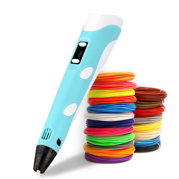 3Dpen, innovatív toll, amely tetszőleges formát rajzol 3 dimenzióban, 3 különböző színű szállal - Image 6
