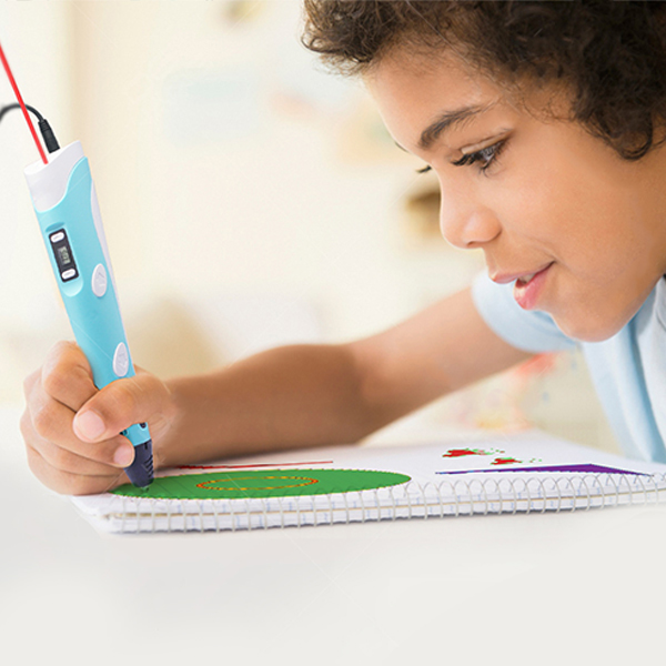 3Dpen, innovatív toll, amely tetszőleges formát rajzol 3 dimenzióban, 3 különböző színű szállal - Image 9