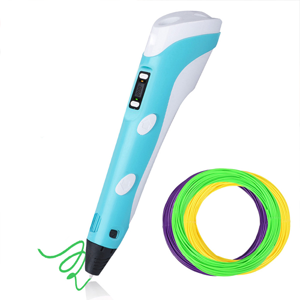 3Dpen, innovatív toll, amely tetszőleges formát rajzol 3 dimenzióban, 3 különböző színű szállal - Image 10