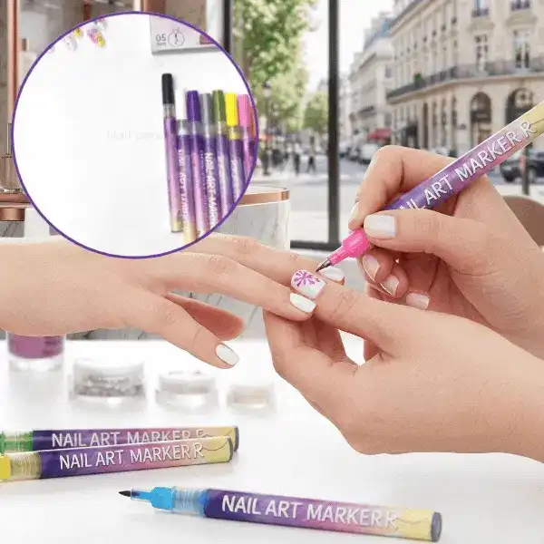 Színes körömfestő tollkészlet, ArtNails - Image 1