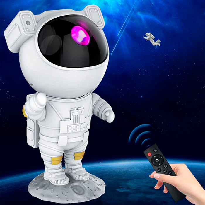 AstronautLamp, egy éjszakai projektor, galaxis hatással és LED fény - Image 7