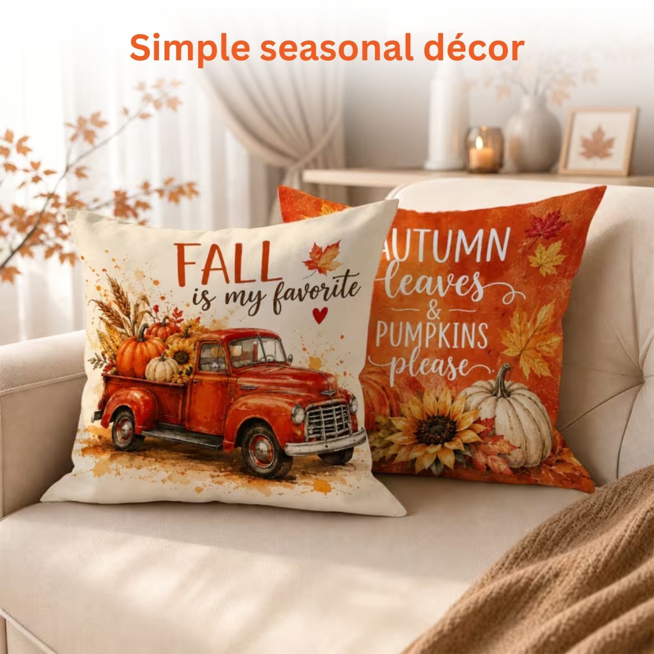 Őszi mintás párnahuzat, AutumnPillows - Image 4