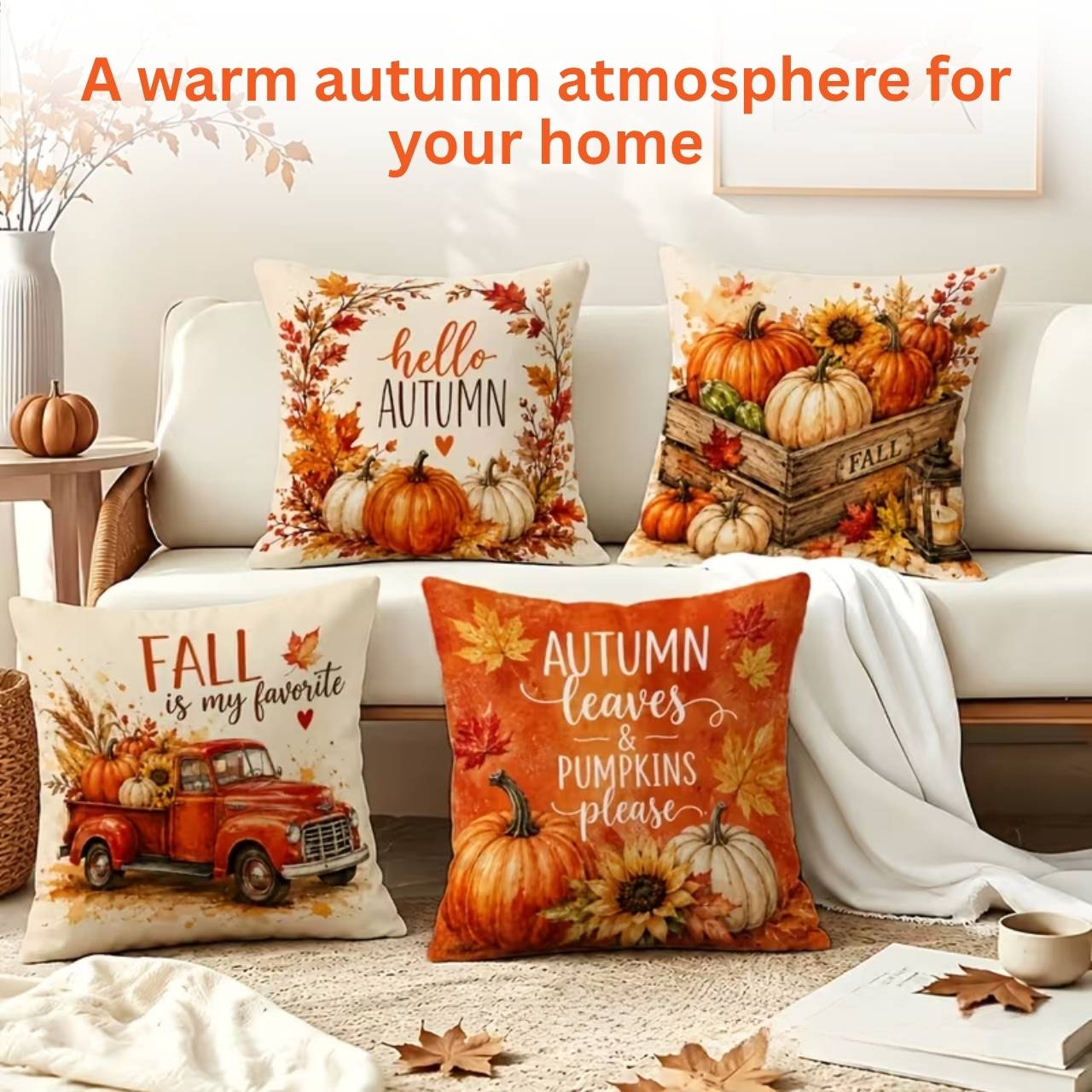 Őszi mintás párnahuzat, AutumnPillows - Image 5