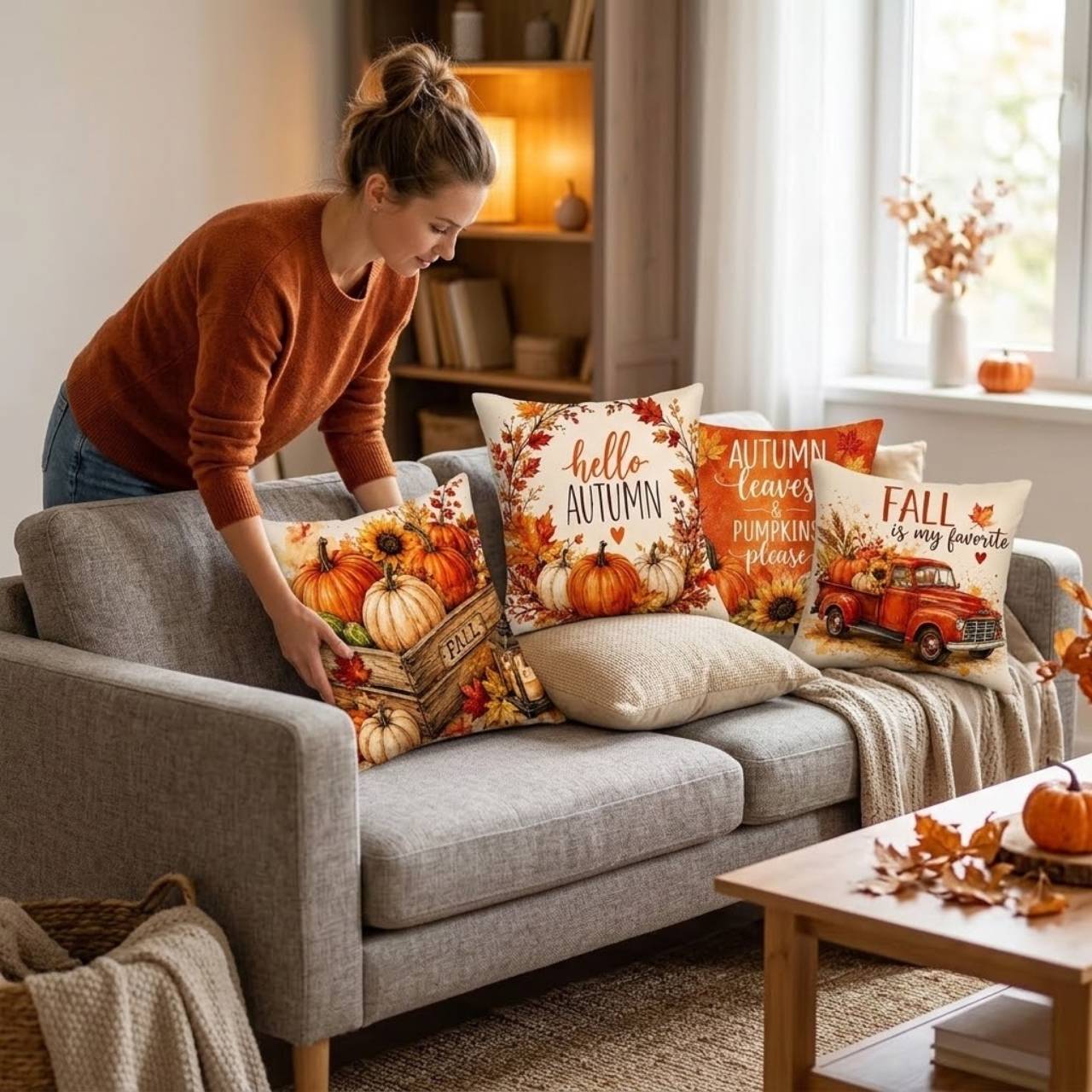 Őszi mintás párnahuzat, AutumnPillows - Image 9