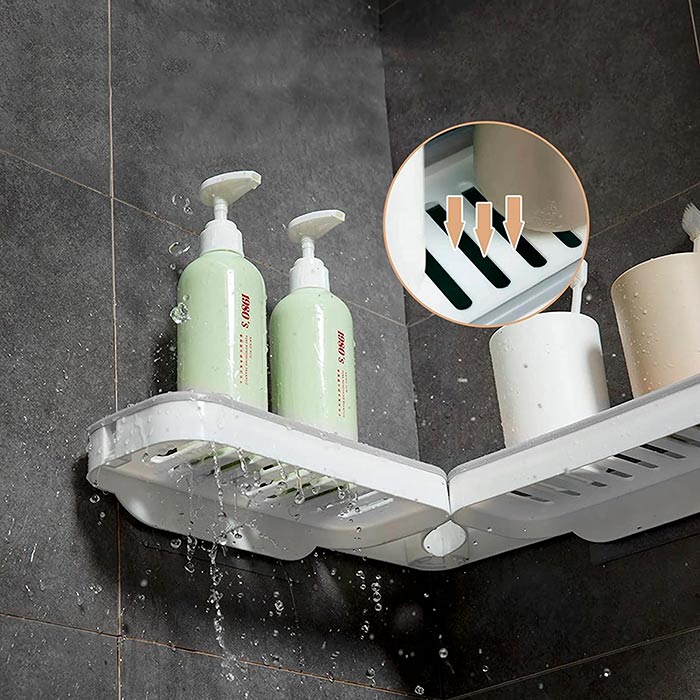 BathroomShelf, fürdőszoba polc, amely 90°-ban vagy 180°-ban is felszerelhető - Image 6