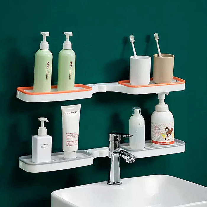 BathroomShelf, fürdőszoba polc, amely 90°-ban vagy 180°-ban is felszerelhető - Image 8