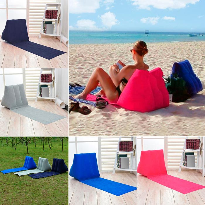 A kompakt strandpárna ergonomikus kialakítású és tökéletes háttámlával rendelkezik, ami kellemes és kényelmes pihenést biztosít!