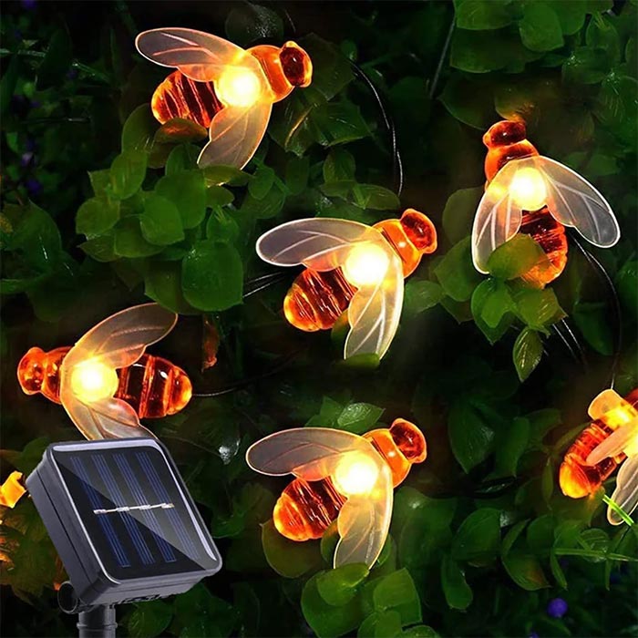BeeLights, napenergiával működő lámpa 30 méh alakú LED fényforrással - Image 3