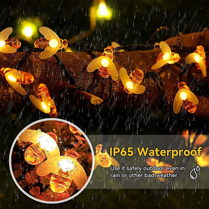 BeeLights, napenergiával működő lámpa 30 méh alakú LED fényforrással - Image 4
