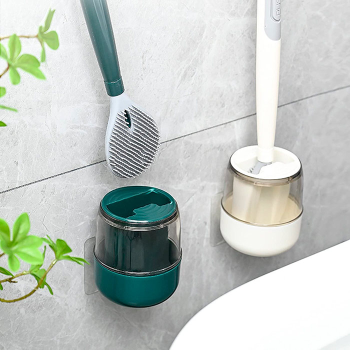 A WC-tisztító kefe magas minőségű szilikonból készül, amely nem károsítja a felületeket, és ugyanakkor eltávolítja a makacs foltokat!