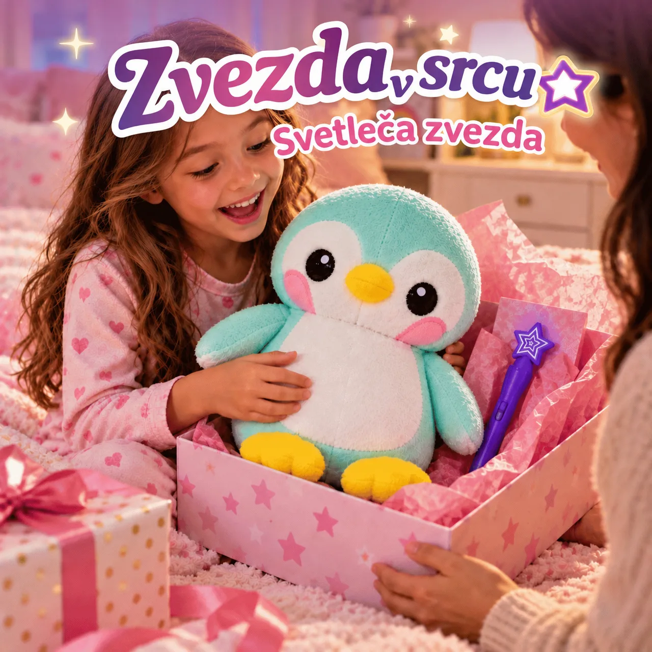 Sötétben világító plüss pingvin, BestFriend - Image 4