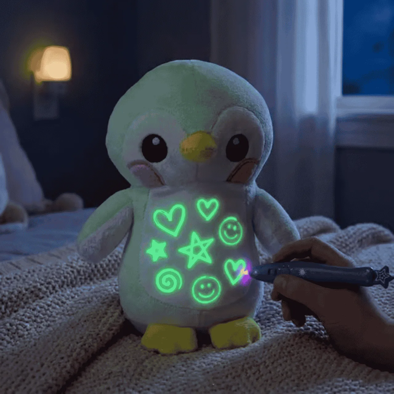 Sötétben világító plüss pingvin, BestFriend - Image 6