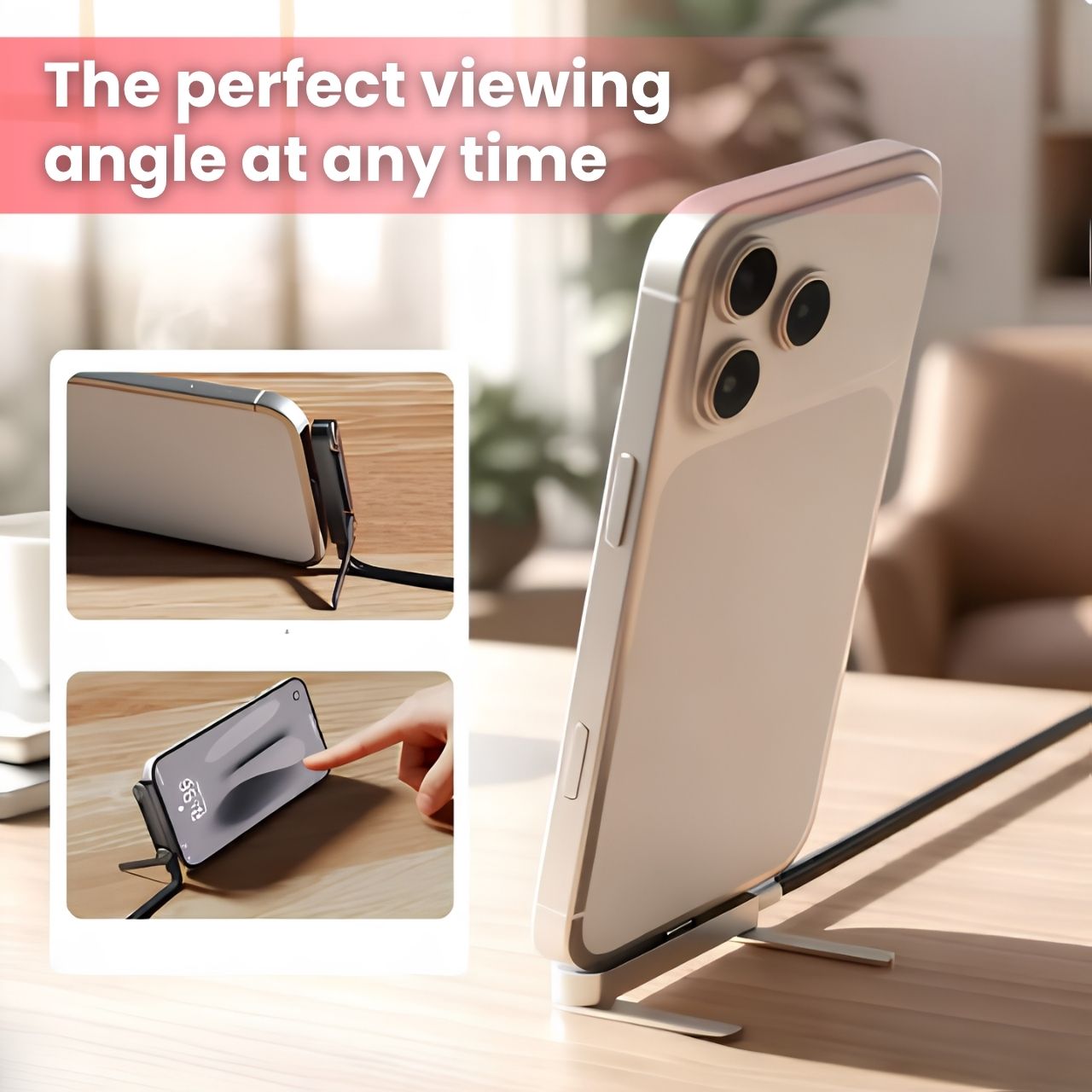 2 az 1-ben töltőkábel telefonállvánnyal, Bracky - Image 8