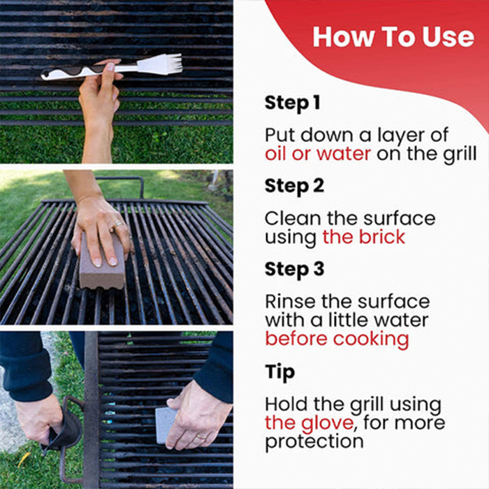 BrickGrill, grilltisztító tégla, 1 + 1 INGYEN. - Image 5