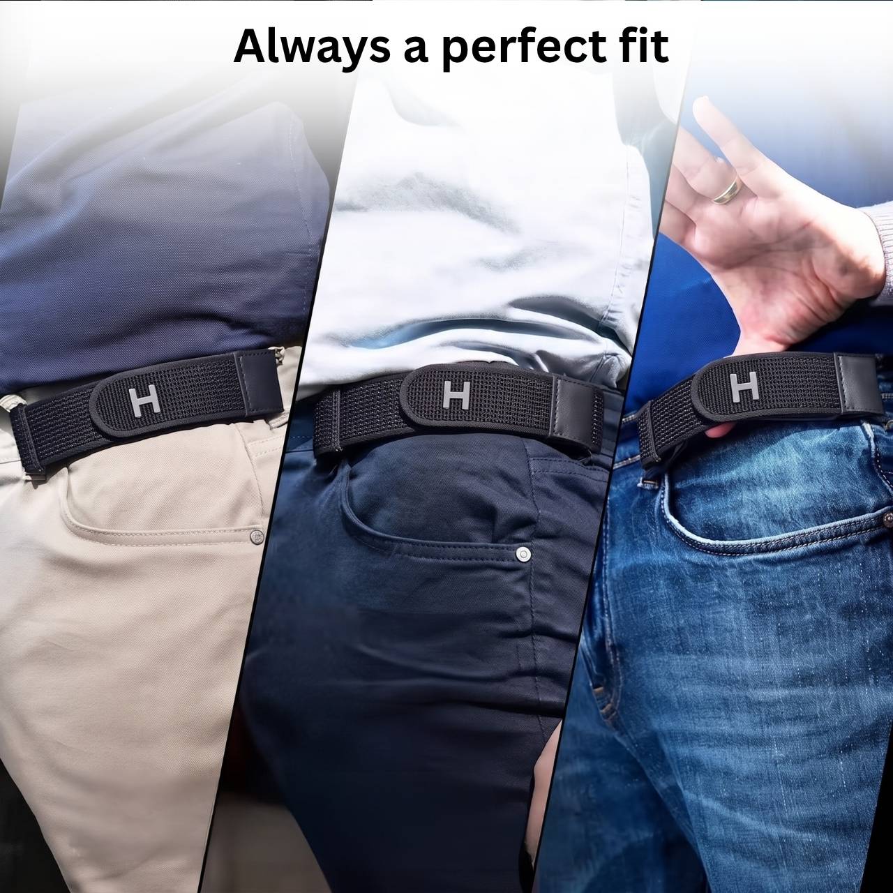 Csat nélküli elasztikus öv, BuckBelt - Image 5