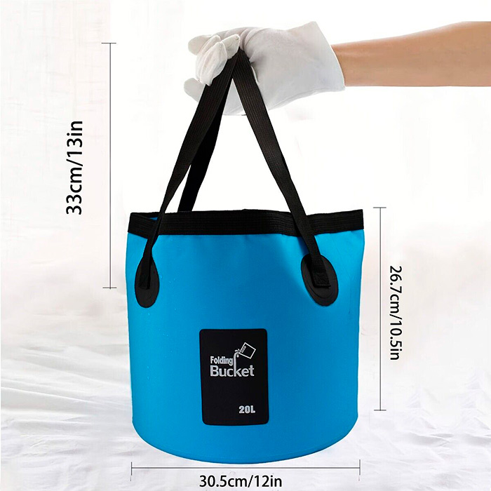 Bucket, összecsukható vízálló vödör táska (20 liter) - Image 2