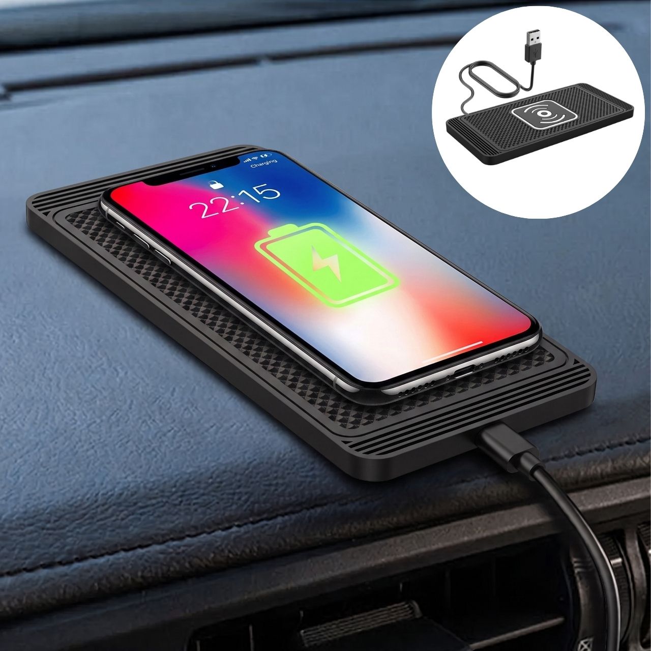 Vezeték nélküli töltőpad telefonokhoz, CarPad - Image 7