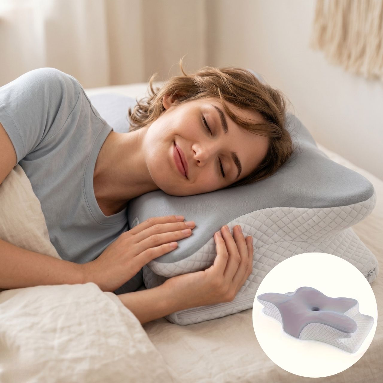Ergonomikus párna memóriahabbal, CervicalPillow - Image 10