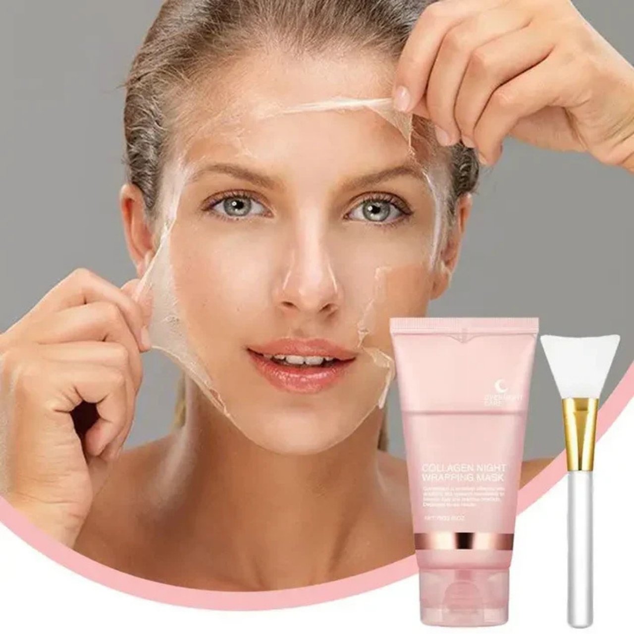 CollagenMask, kollagénes éjszakai arcpakolás peel-off hatással (1+1 INGYENES ) - Image 7
