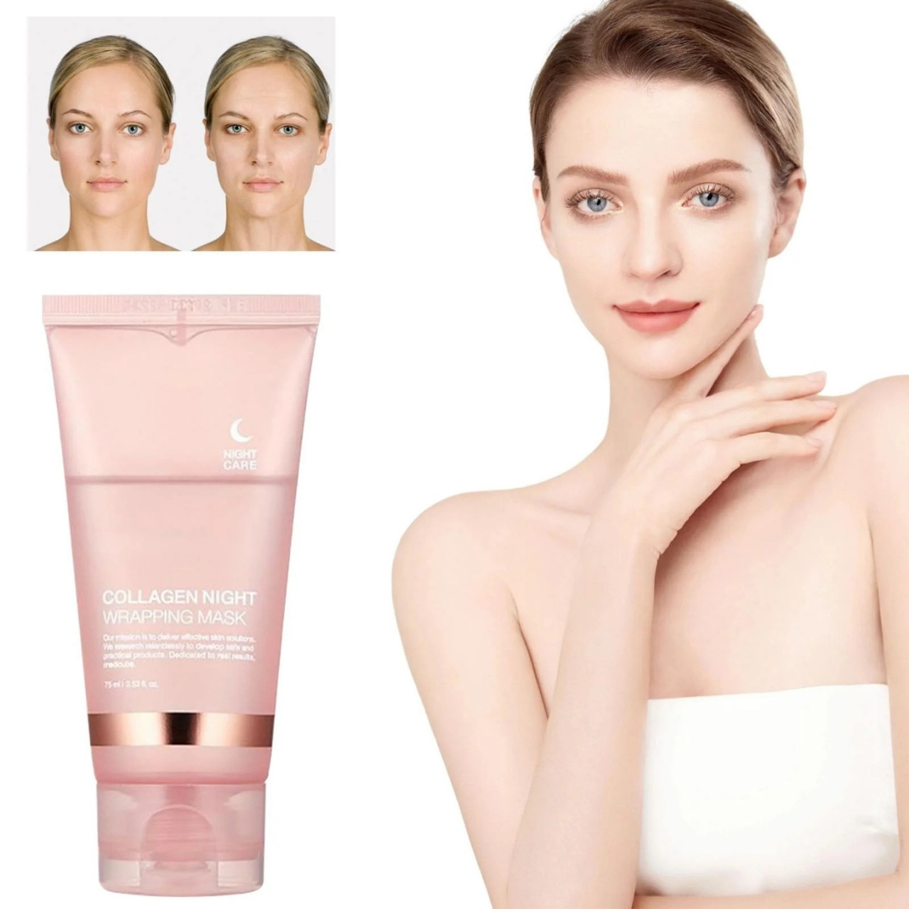 CollagenMask, kollagénes éjszakai arcpakolás peel-off hatással (1+1 INGYENES ) - Image 6