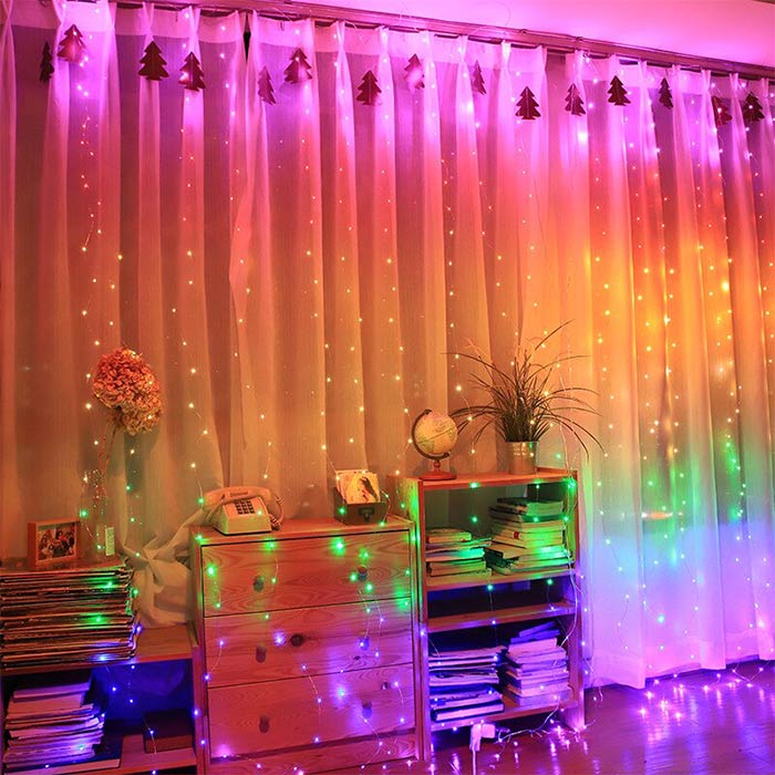 ColorfulCurtain, fényfüggöny 300 darab színes LED lámpával - Image 4
