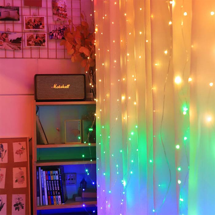 ColorfulCurtain, fényfüggöny 300 darab színes LED lámpával - Image 5