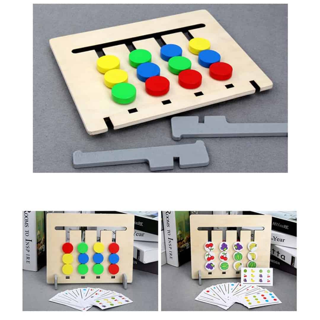 CombinationGame, logikai gondolkodást fejlesztő fa kirakó (36 feladat) - Image 4