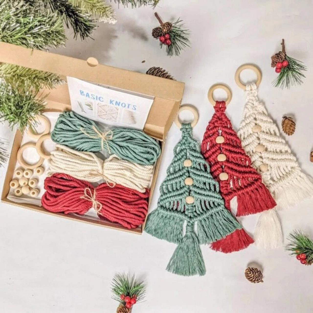CraftKit, karácsonyi makramé dísz készlet - Image 9