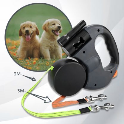 DDR-TST, Kétfejű kutyapóráz FlexiPaws - Image 2
