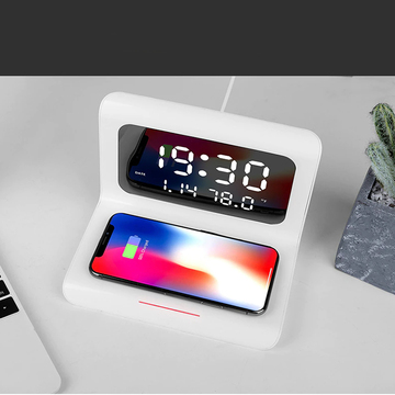 DigitalStation, töltőállomás 4 funkcióval: ébresztő, naptár, hőmérő és vezeték nélküli telefon töltés - Image 10