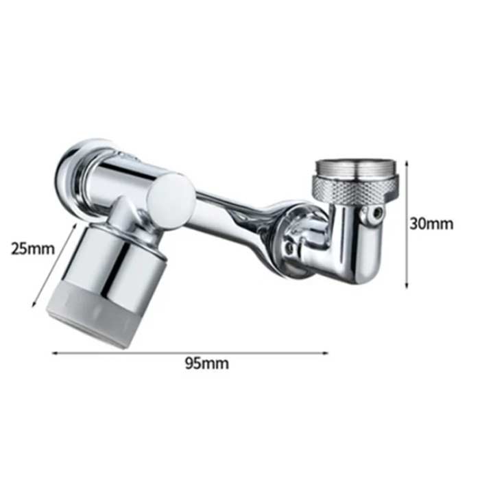 DualFaucet, egy csaptelep adapter, amely 1080°-ban forgatható, és kétféle vízelvezetéssel rendelkezik - Image 2