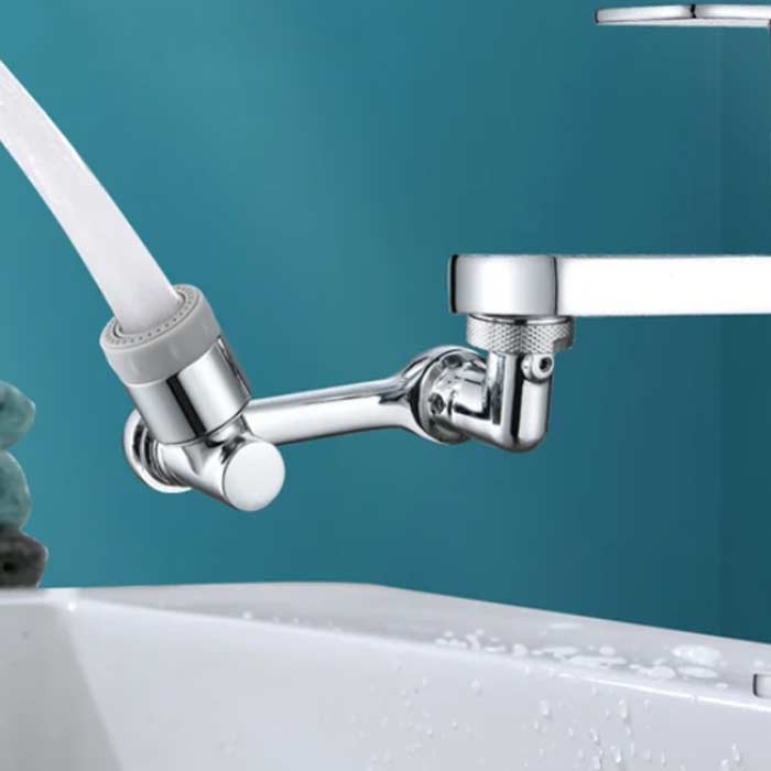 DualFaucet, egy csaptelep adapter, amely 1080°-ban forgatható, és kétféle vízelvezetéssel rendelkezik - Image 4