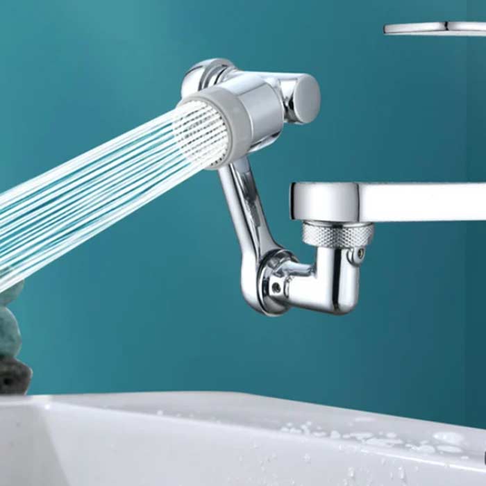 DualFaucet, egy csaptelep adapter, amely 1080°-ban forgatható, és kétféle vízelvezetéssel rendelkezik - Image 5