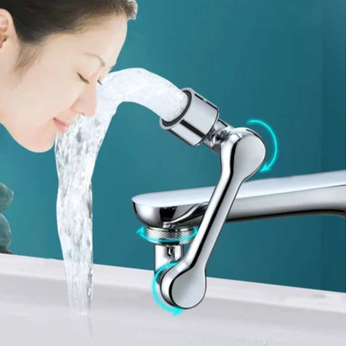 DualFaucet, egy csaptelep adapter, amely 1080°-ban forgatható, és kétféle vízelvezetéssel rendelkezik - Image 7