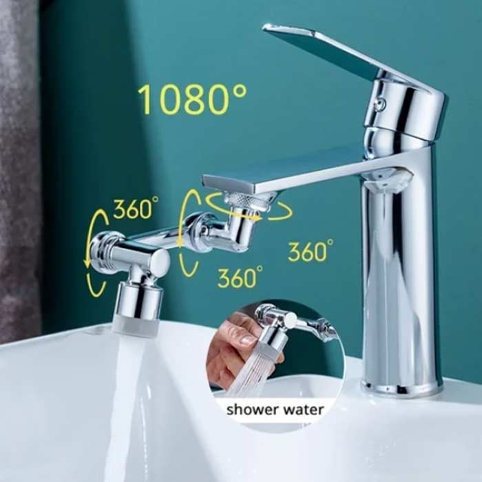 DualFaucet, egy csaptelep adapter, amely 1080°-ban forgatható, és kétféle vízelvezetéssel rendelkezik - Image 8