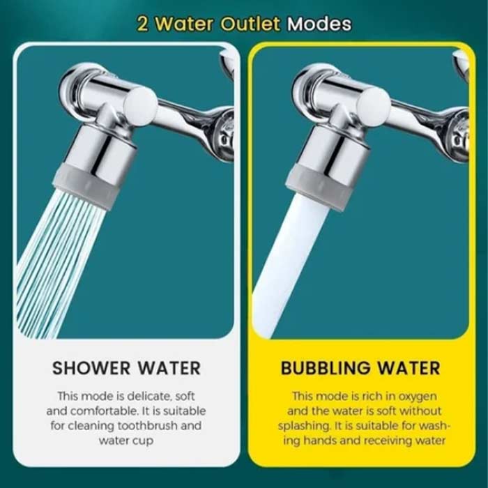 DualFaucet, egy csaptelep adapter, amely 1080°-ban forgatható, és kétféle vízelvezetéssel rendelkezik - Image 10