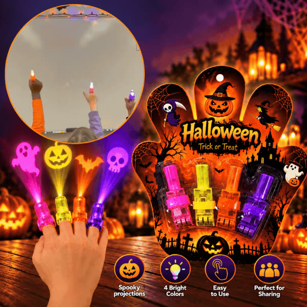 LED-es ujjprojektorok – Halloween, FingerLights - video