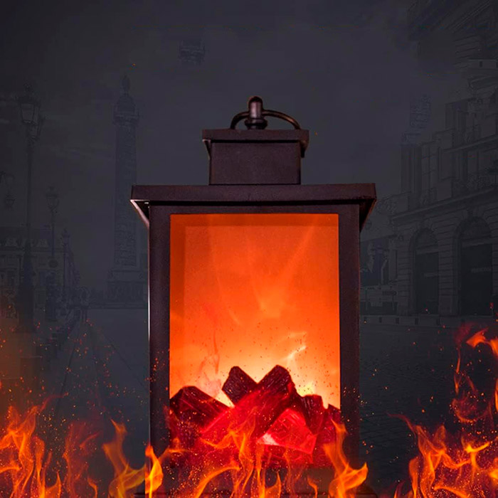 FireLantern, egy dekoratív lámpa, ami kandalló kinézetű és virtuális tűzzel rendelkezik - Image 4