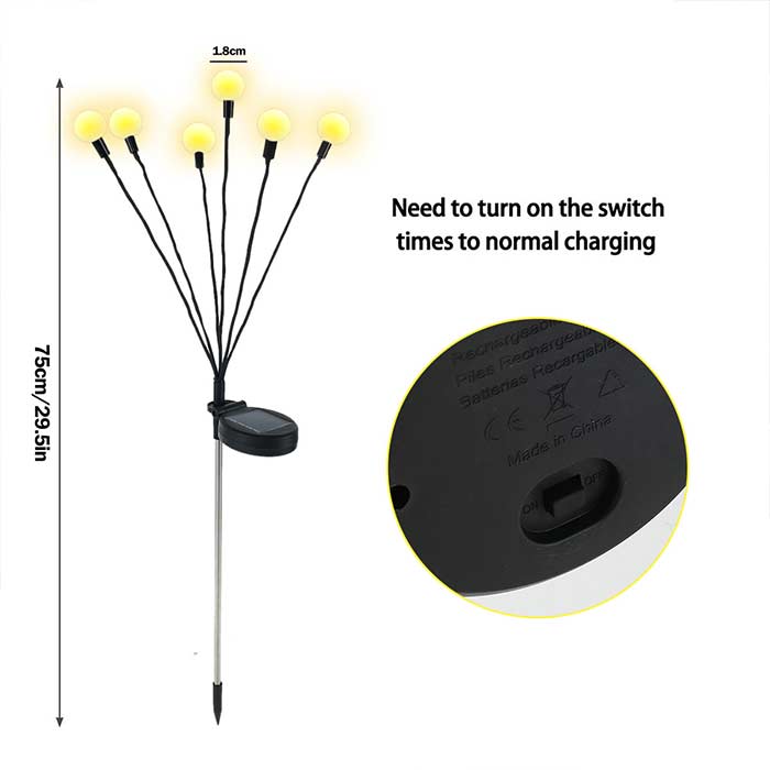 FireflyLights, napelemes kerti lámpa 6 lámpával - Image 8