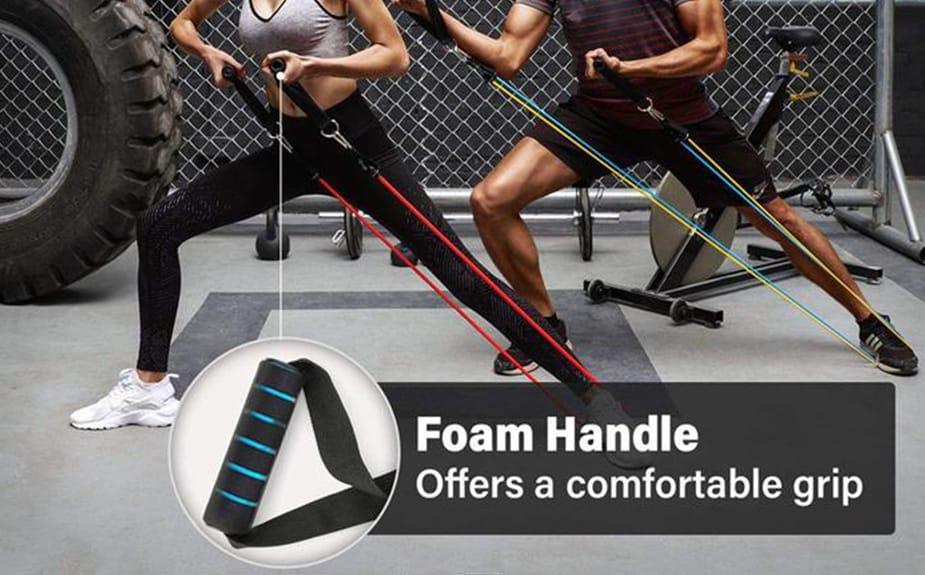 FitBands, elasztikus tréning gumik fogantyúval - Image 4