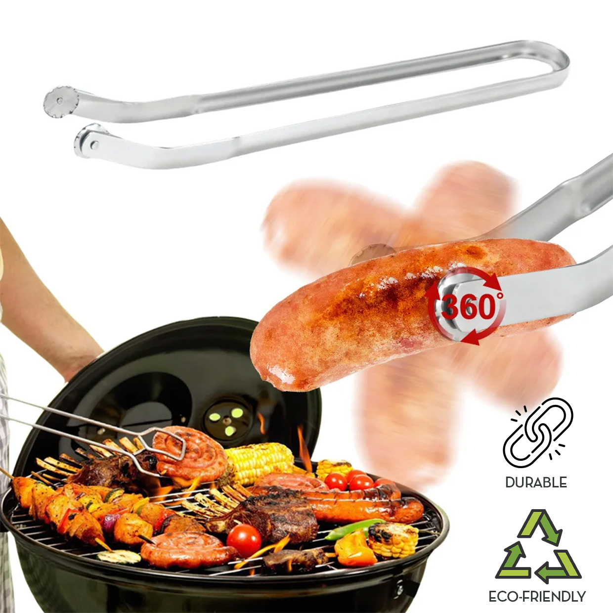 FlipBBQ, egy eszköz hús és zöldségek forgatásához a grillen - Image 7