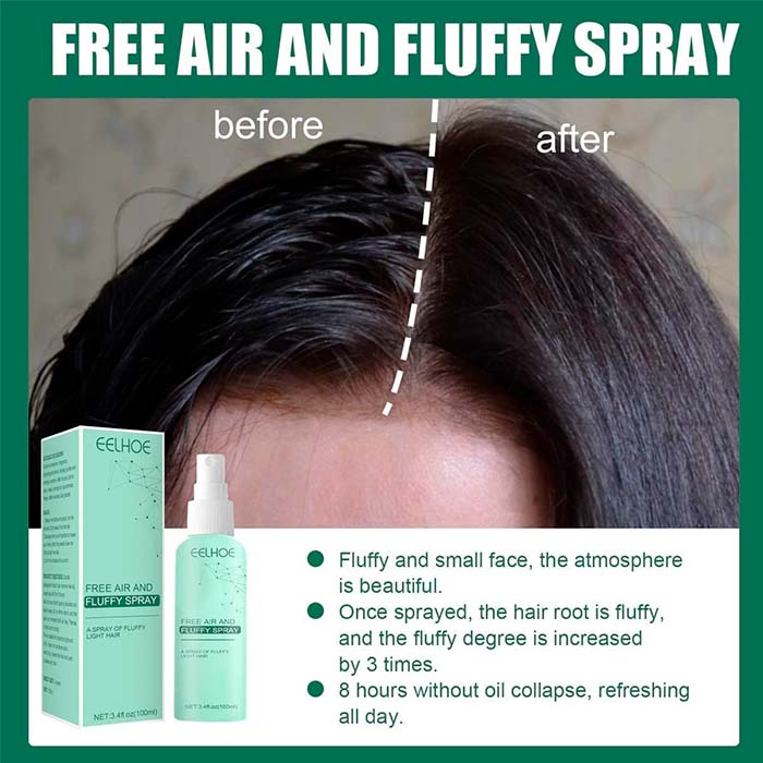 A spray több volument ad, és a haj mennyeien puha lesz tapintásra.