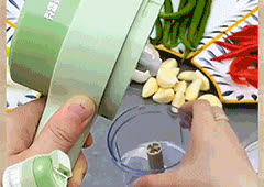 Food Processor, 5 részes konyhai készlet aprításhoz, szeleteléshez, hámozáshoz és tisztításhoz - video