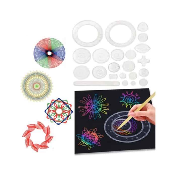 GeoArtKit, egy 27 részes rajzkészlet geometrikus spirográfokkal - Image 2