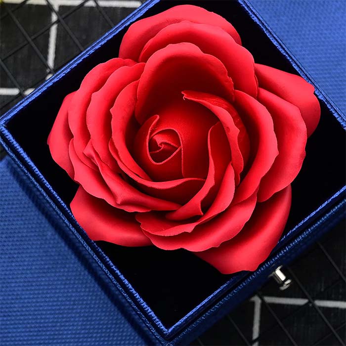 GiftBox, nyaklánc ajándék dobozzal és gyönyörű műrózsával - Image 9